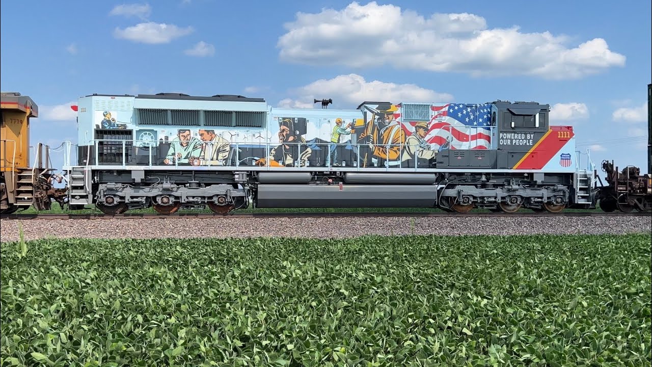 Union Pacific Salem Subdivision Train Action in Altamont, IL - July 25, 2023