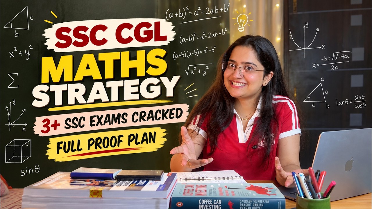 My SSC CGL Maths Strategy🔥 Guaranteed 50/50 in Maths💯 Cracked Multiple Exams with this