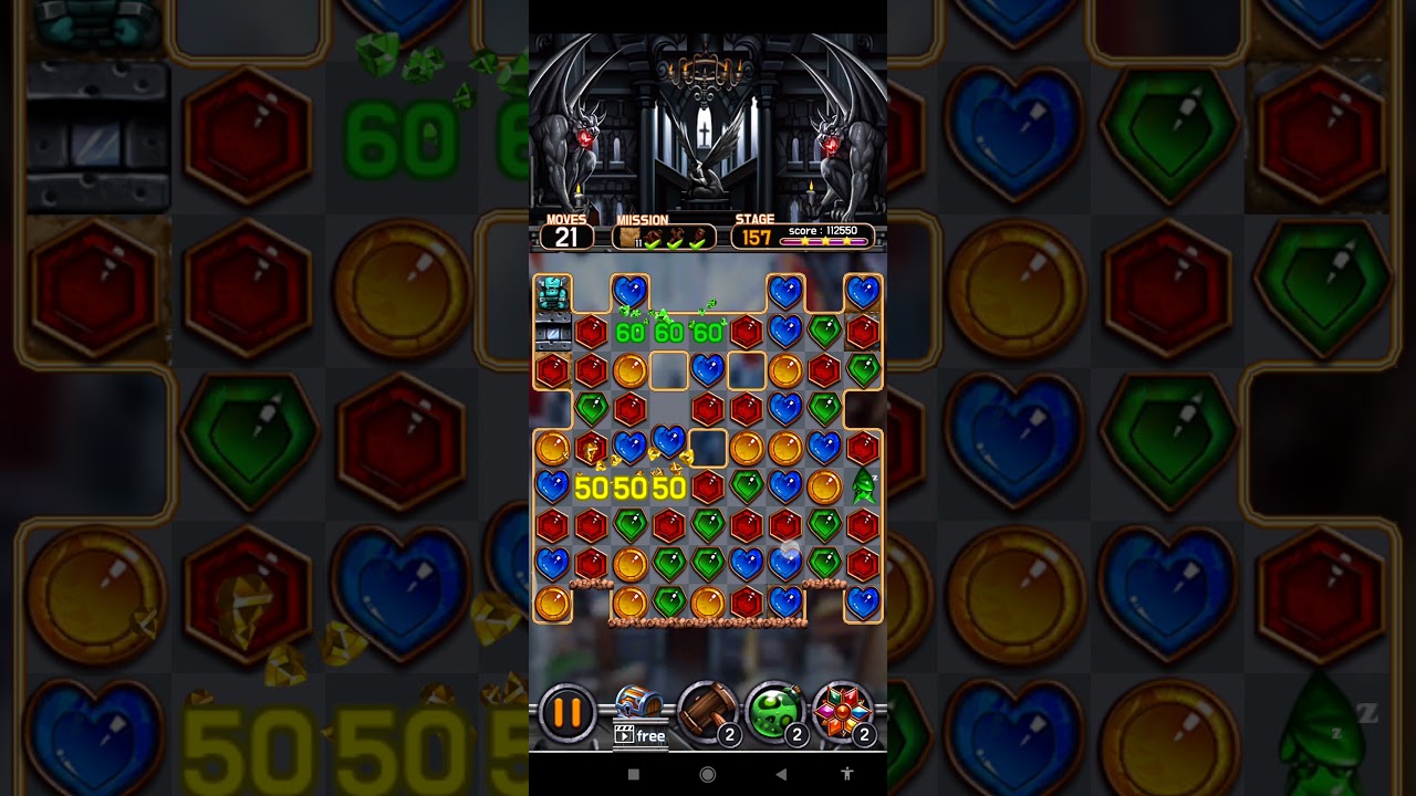 Jewel Vampire Castle 💎 🏰 Level 157 ⭐⭐⭐ 2021 - Match 3 Puzzle no Booster 👑 Android Gameplay ✅