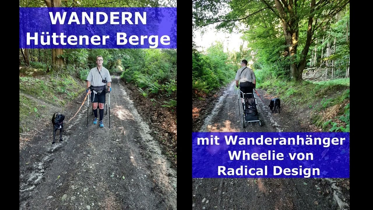 WANDERN Hüttener Berge l Clas Cuhlen + Wanderanhänger Wheelie von Radical Design