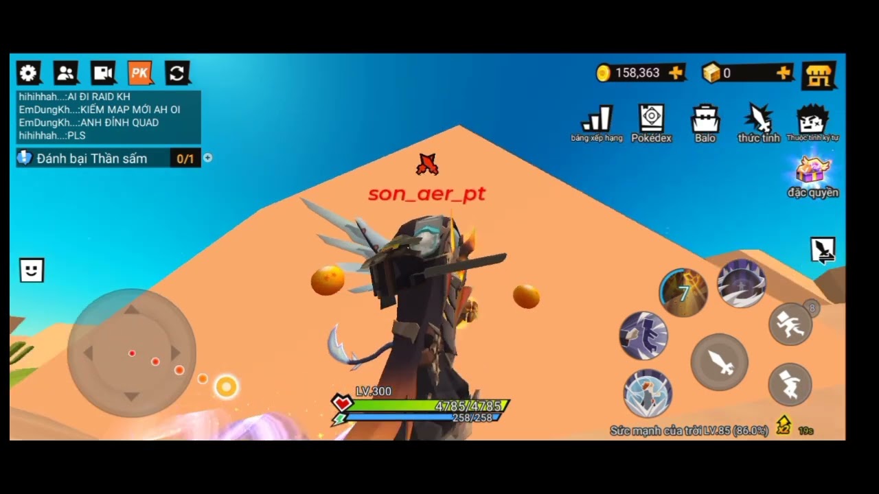 Test sức mạnh của cuộn trời😍|blockman go|cuộn chiến Anime #blockmango #xuhuong