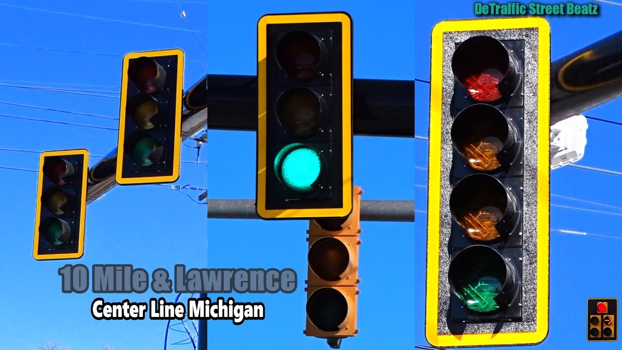 Traffic Lights Before Upgrade | 10 Mile & Lawrence
