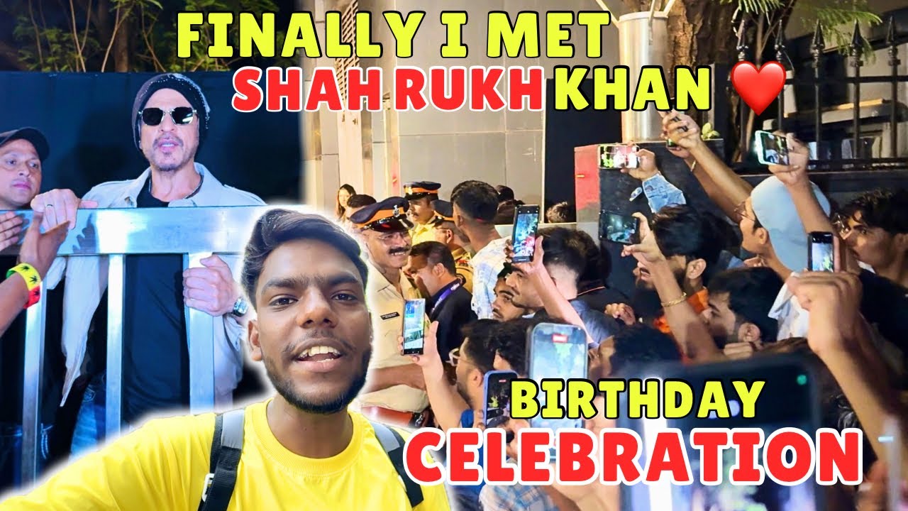 Finally I Met Badshah of Bollywood | Shahrukh Khan | SRK Birthday Celebration Meetup | SRK Birthday 