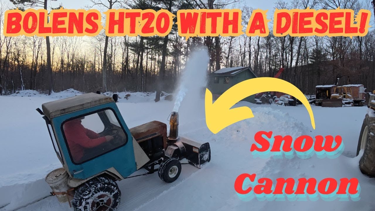 Bolens HT20 Diesel snowblower! Its a Beast