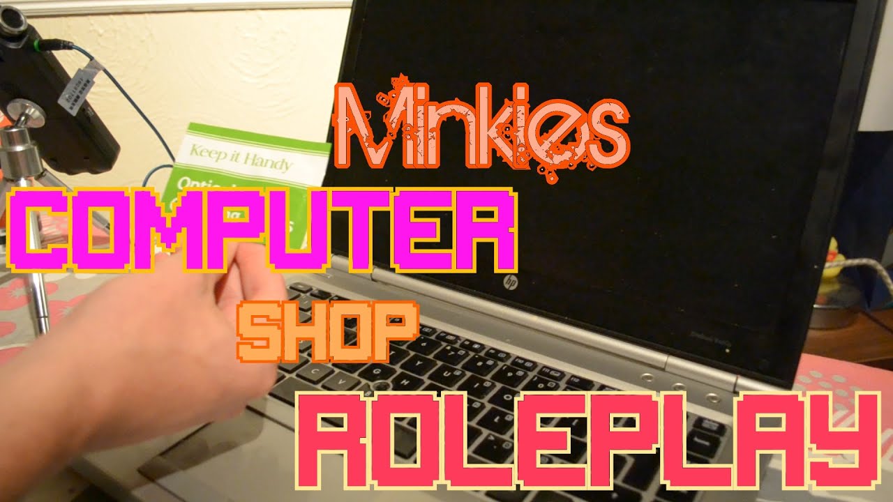 ASMR ~ Minkies Computer Shop Roleplay  ~ Tracing| SoftWhispered w/ |water sounds|Crinkles|Tapping