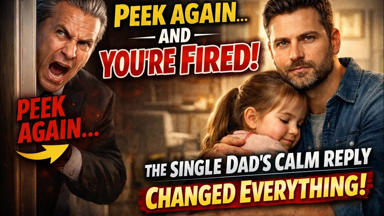 Peek Again And You're Fired - The Single Dad's Calm Reply Changed Everything