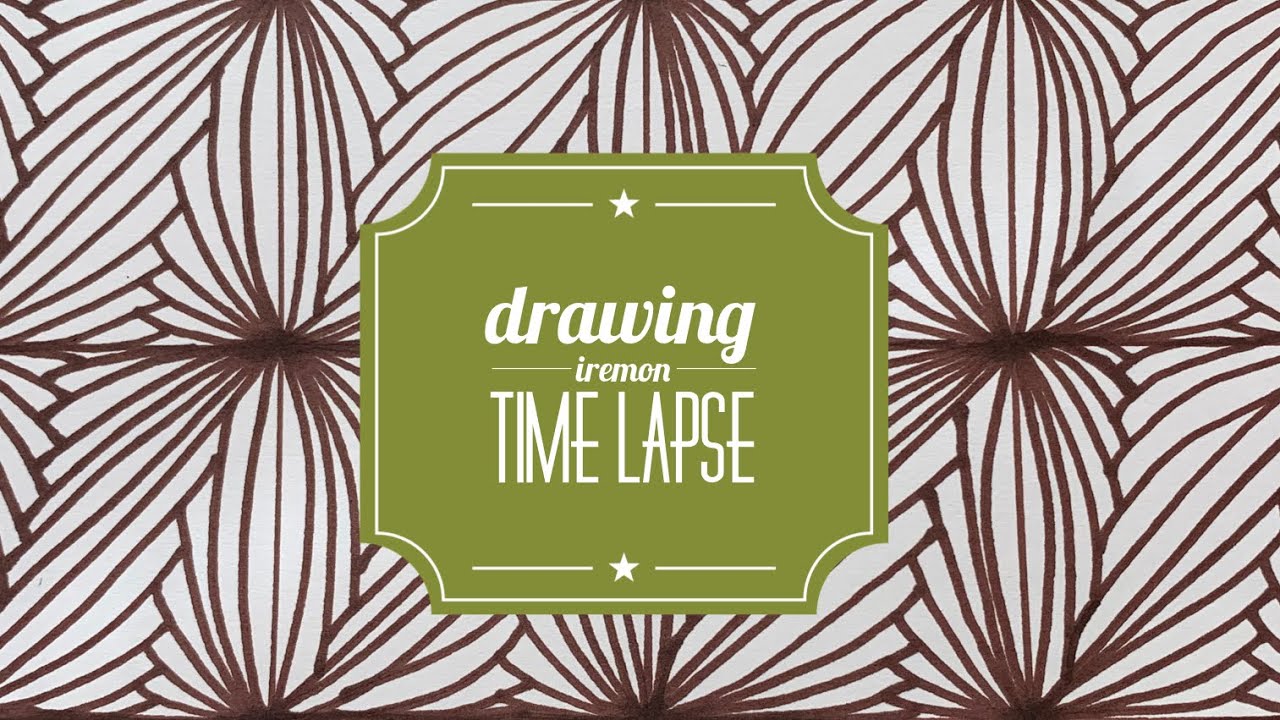 Zentangling Iriemon Time Lapse in my #Quigtangle Zentangle