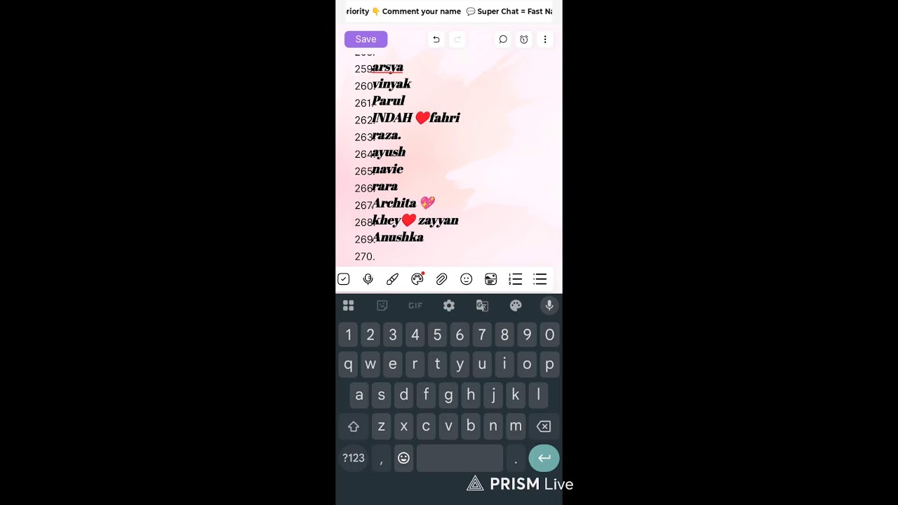 Subscriber Name Art LIVE 💖 | Join Fast