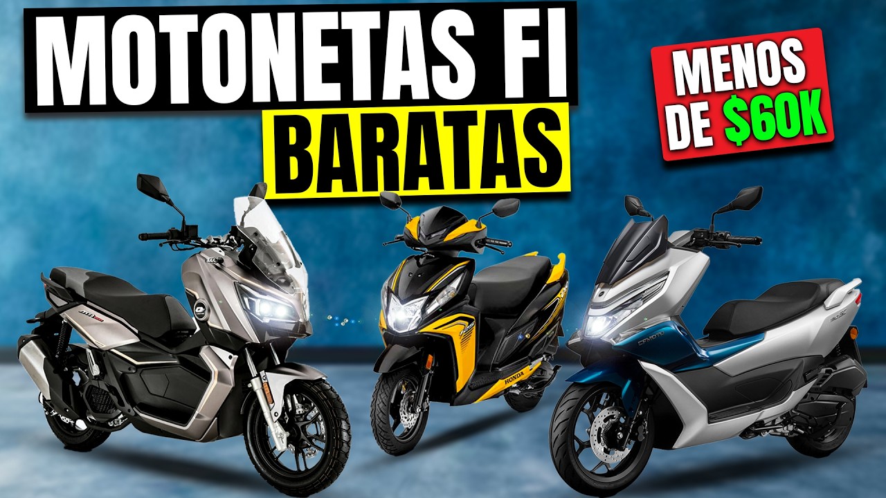 Top 5 SCOOTERS con FI más BARATOS 2026