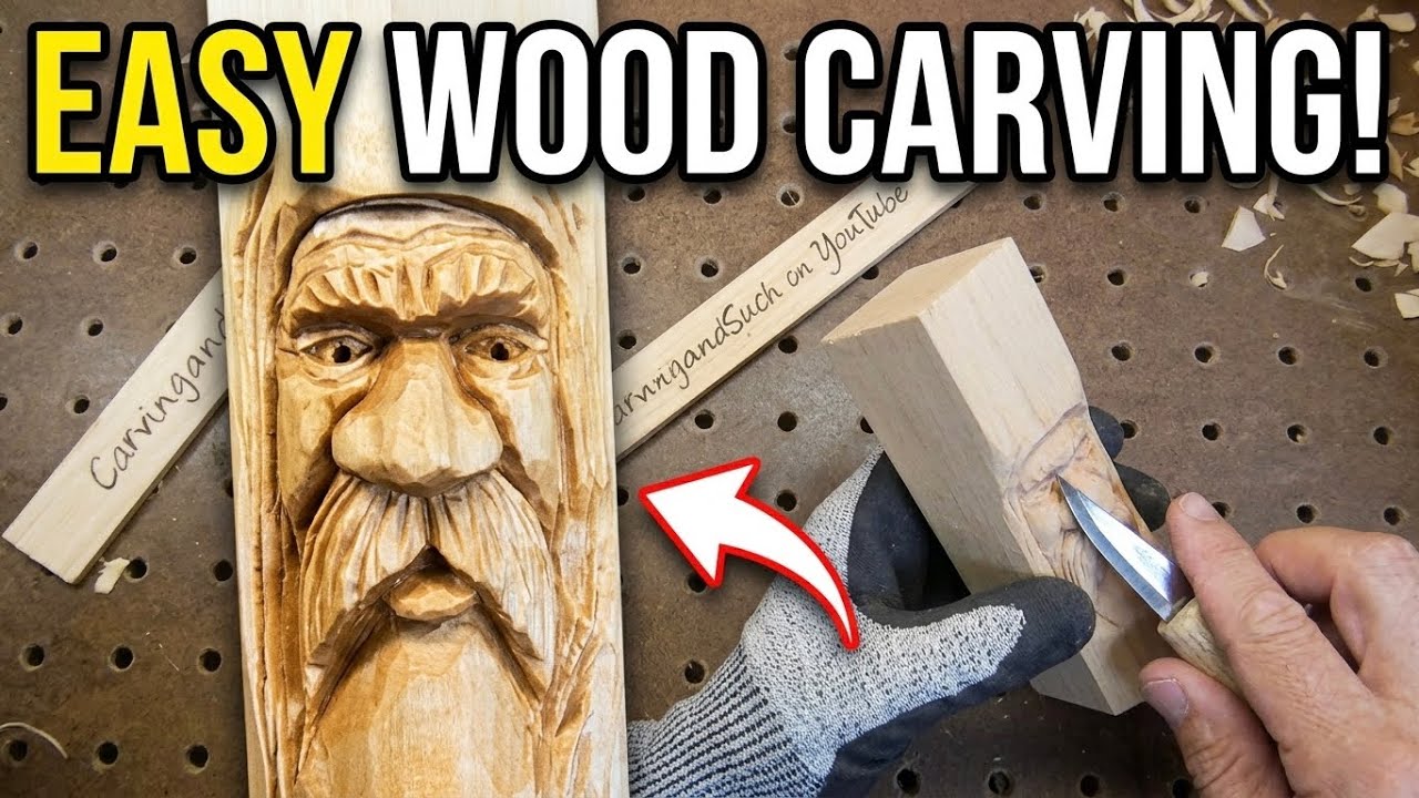 Basswood wood carving spirit whittling hand carving