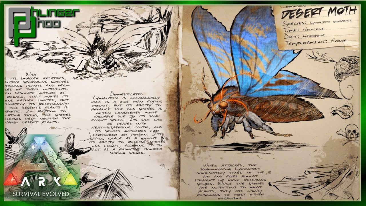 Ark Basics Lymantria - DESERT MOTH - EVERYTHING YOU NEED TO KNOW!