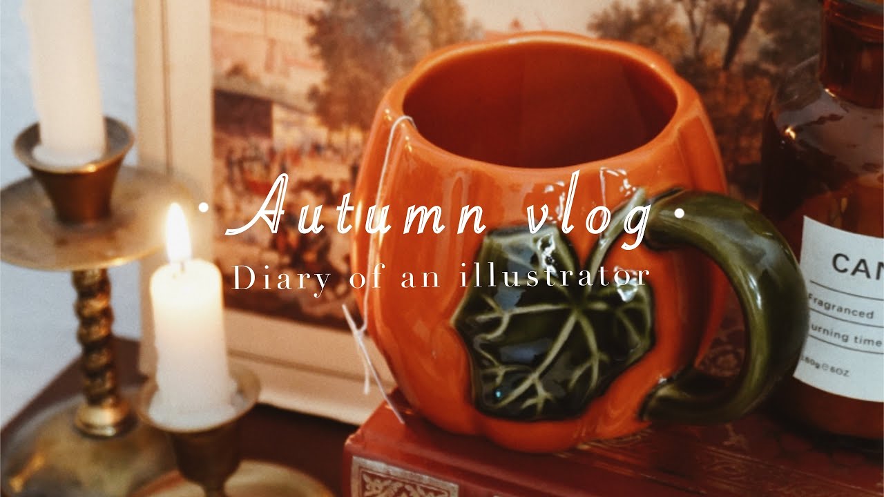 Autumn vlog. A cozy September: shopping, second hand store, DIY bookshelf, painting (with subtitles)