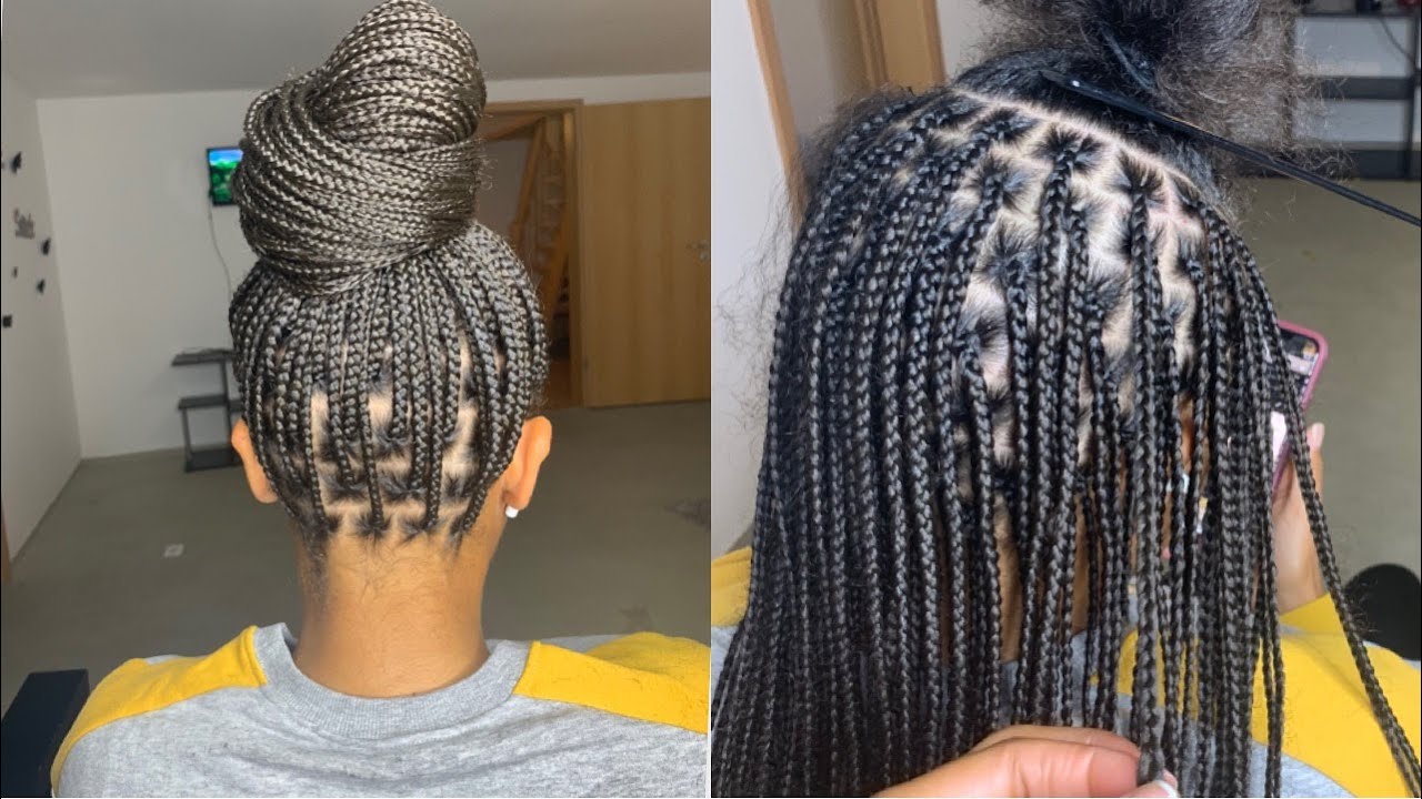 The Ideal Client 😁... Knotless Box Braids in REAL TIME! #stayhome #withme