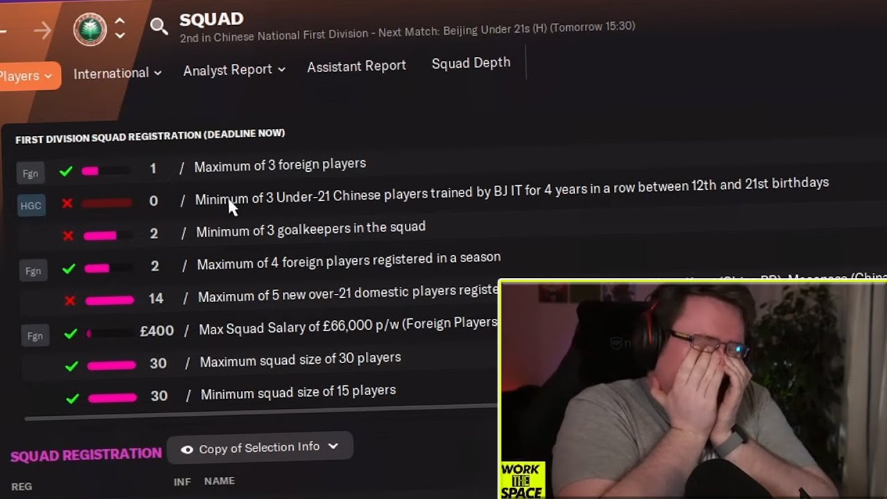Always Check The Squad Registration Rules...