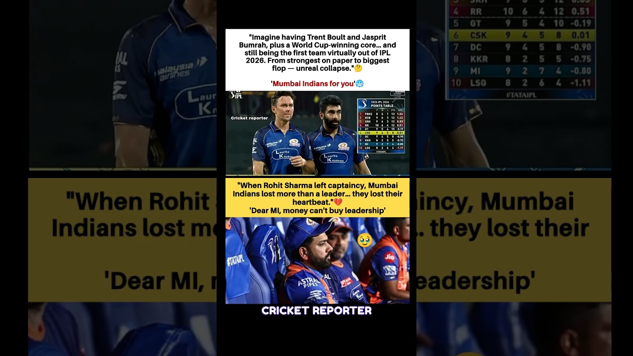 Rohit Sharma Emotional After MI Loss to CSK 💔
