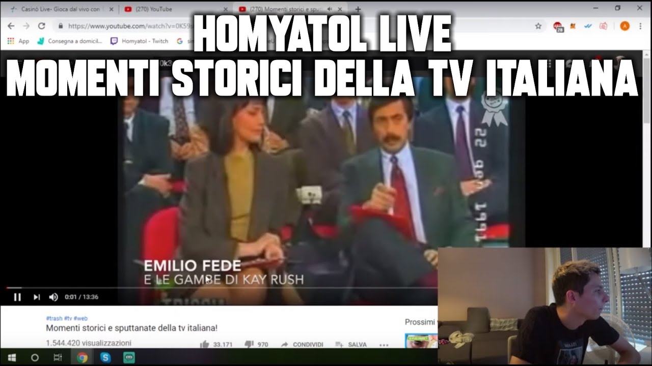 Homyatol live - Momenti storici della tv italiana!🔥