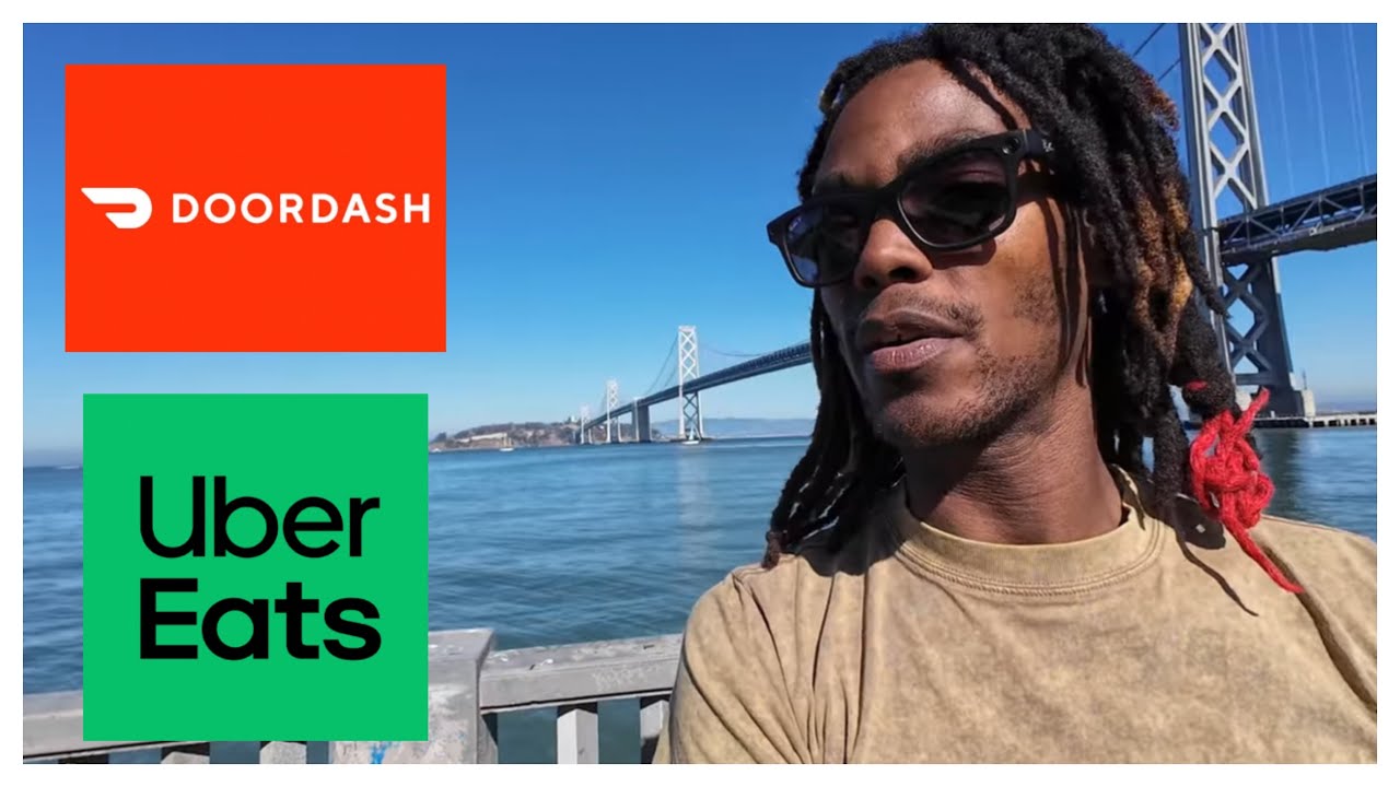 UberEats и DoorDash в течение всего дня на электровелосипеде в Сан-Франциско.