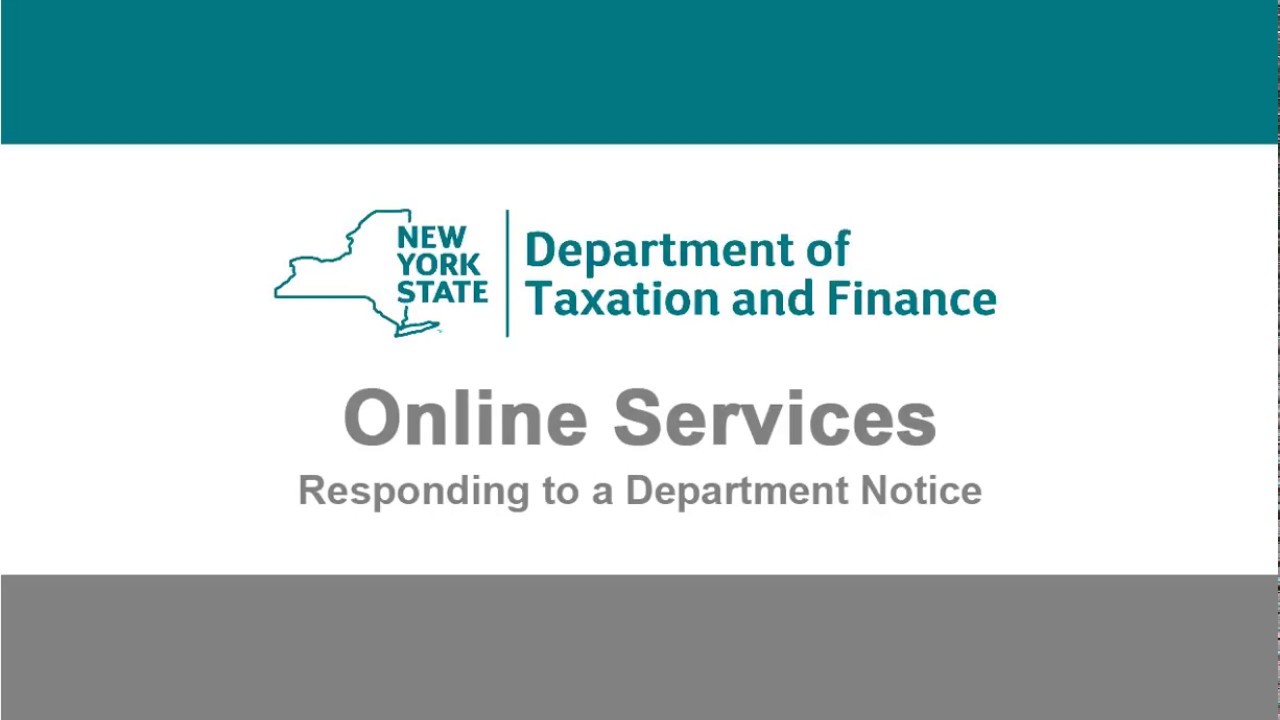 Responding to a Department Notice Demonstration