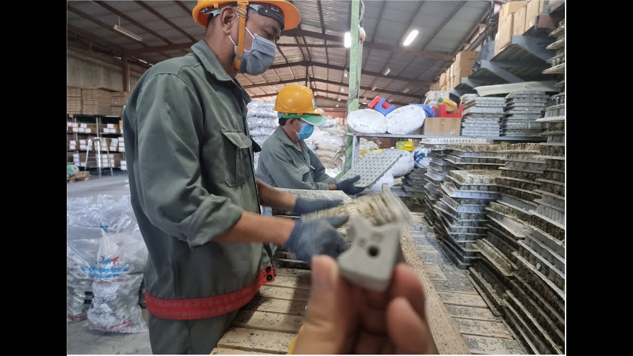 Introducing concrete spacer factory in Vietnam: HAN CORPORATION factory.