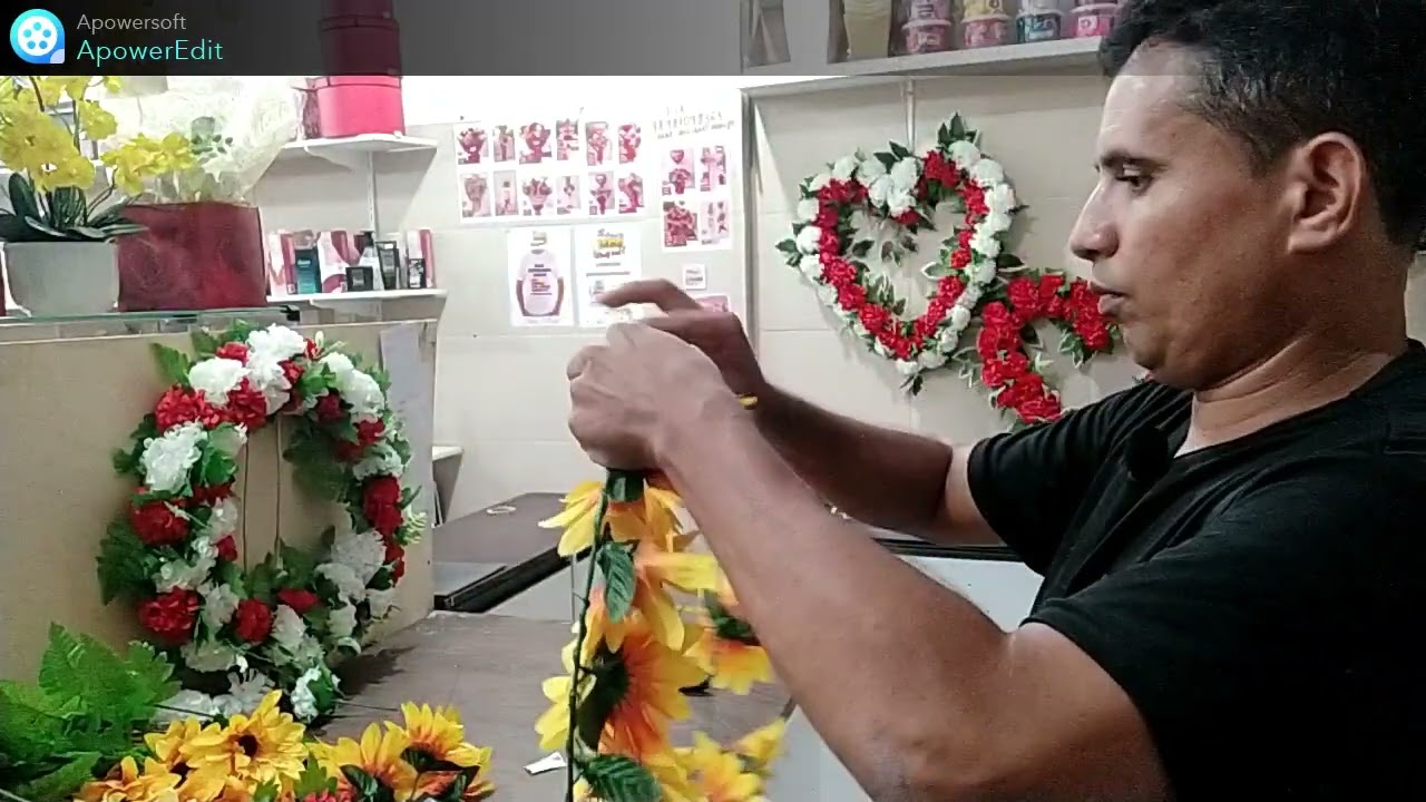 Como fazer coroa de flores - Como fazer coroa de flores com flores artificiais