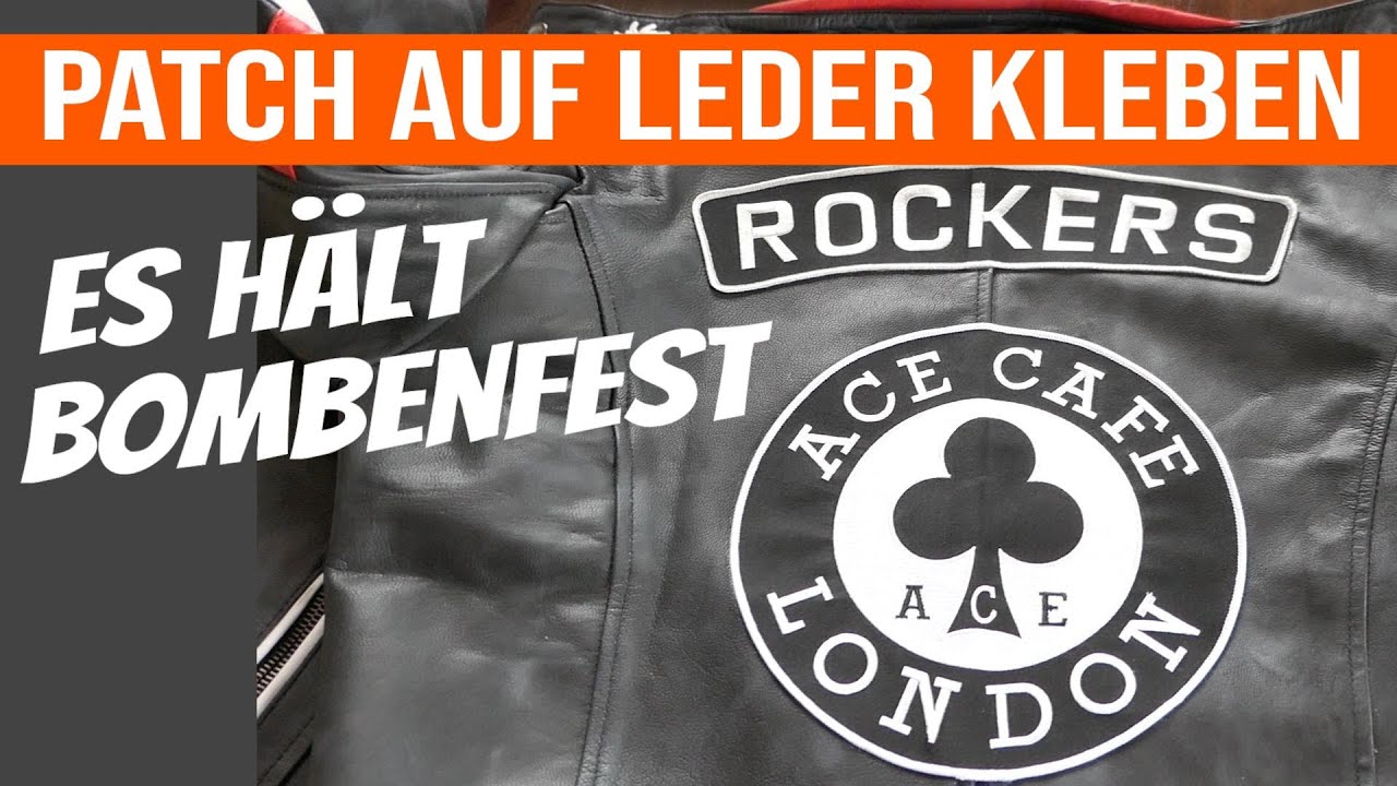 Patch auf Leder kleben statt nähen // Hält bombenfest!