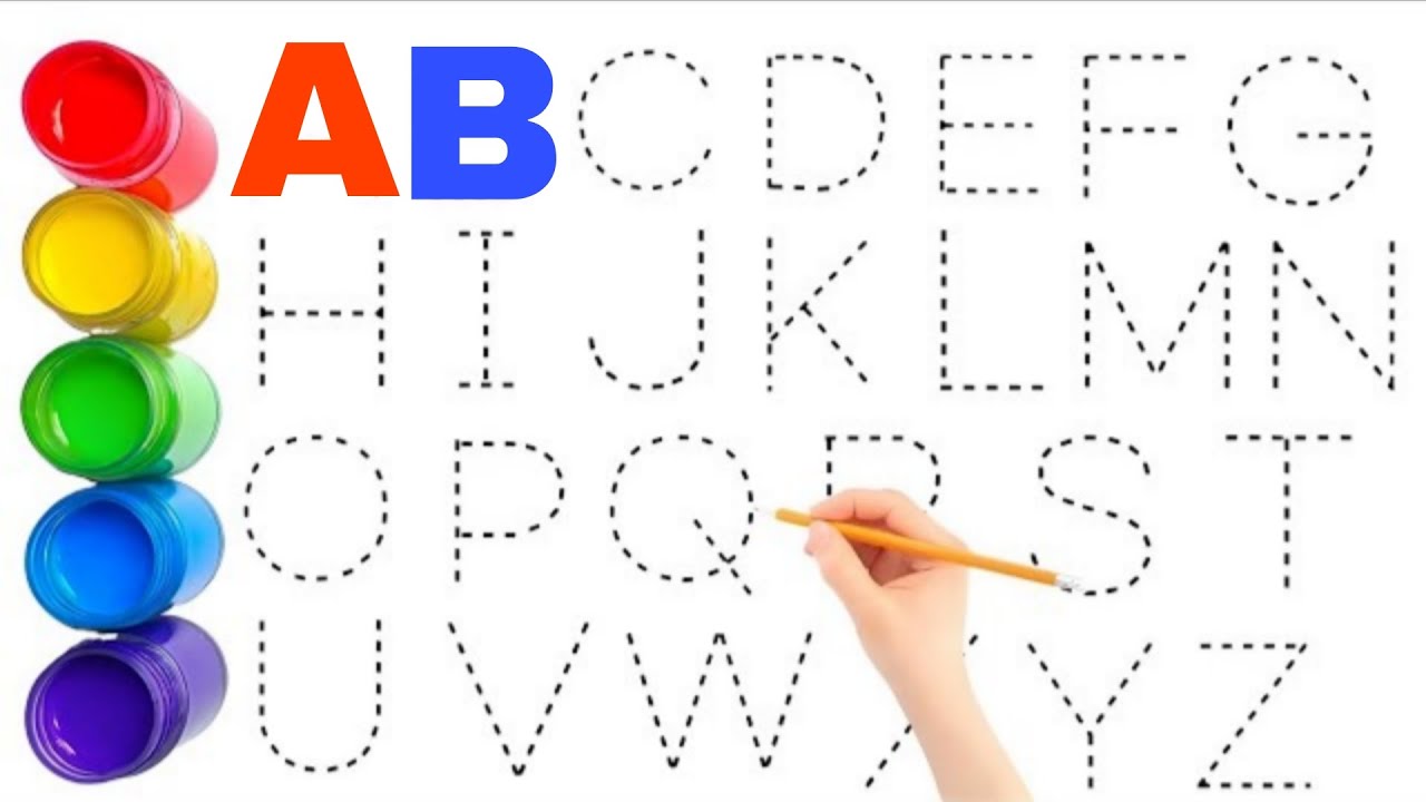 Рисование и раскрашивание цифр Abcd и 123456789 // Написание Abcd // Рисование и раскрашивание ци...