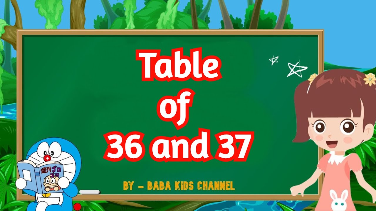 Table of 36 and 37 | Table of 36 | Table of 37 | 36 and 37 table | 36 aur 37 ka table | 36 37 Pahada