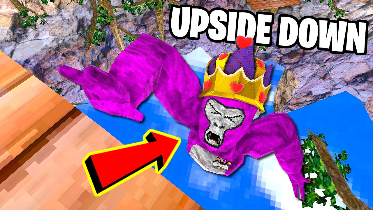 We Played Gorilla Tag But It's UPSIDE DOWN?