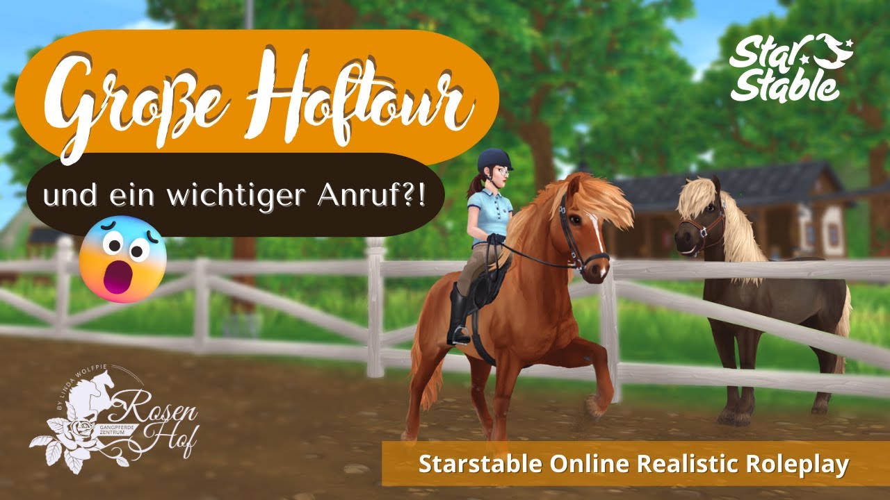Große HOFTOUR über den Rosenhof😍🌹 mit überraschendem Anruf😱🥺| Linda Wolfpie | StarStable Online RRP