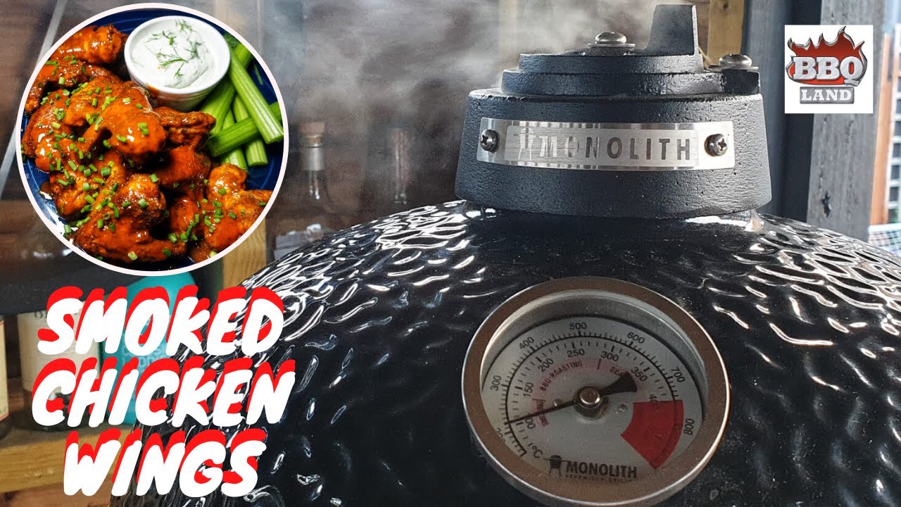 First look at the Monolith Junior Kamado grill - Smoked Wings.