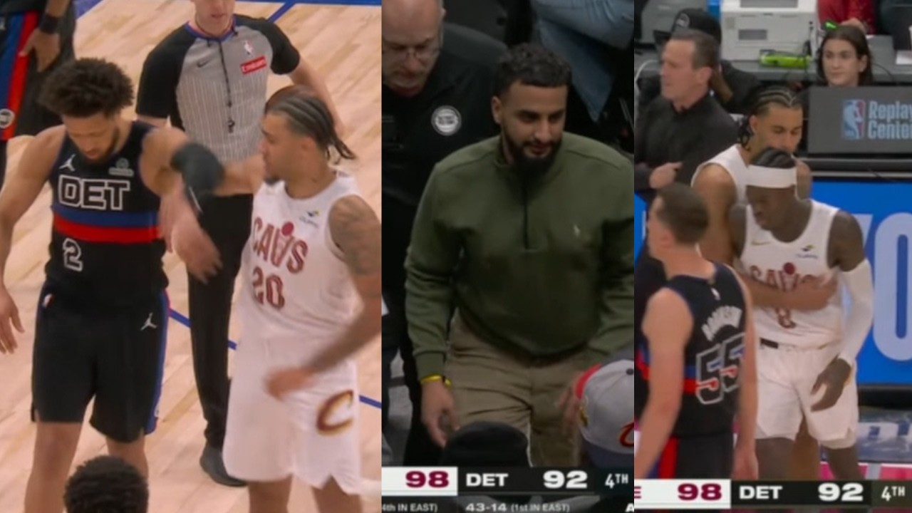 Dennis Schroeder ATTACKS FAN & KICKED OUT courtside after verbal abuse! & Cade Cunningham HUGE FIGHT