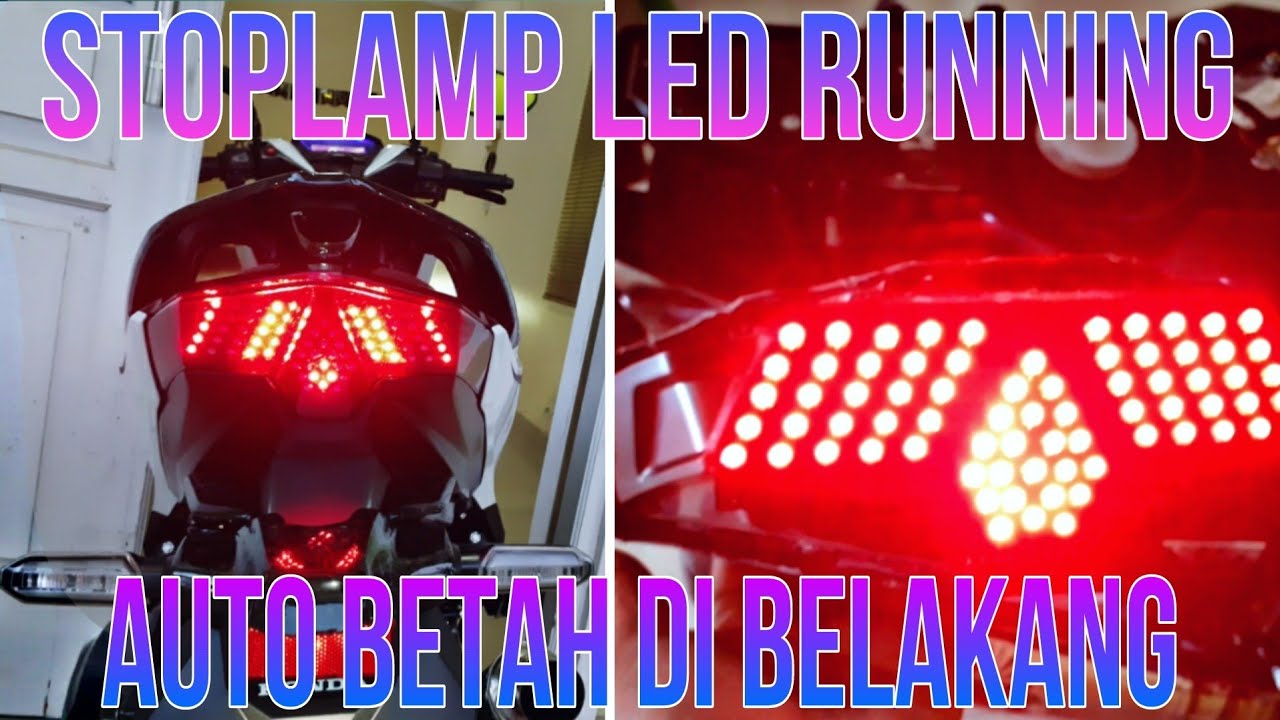 STOPLAMP LED RUNNING | PASANG STOPLAMP LED RUNNING VARIO