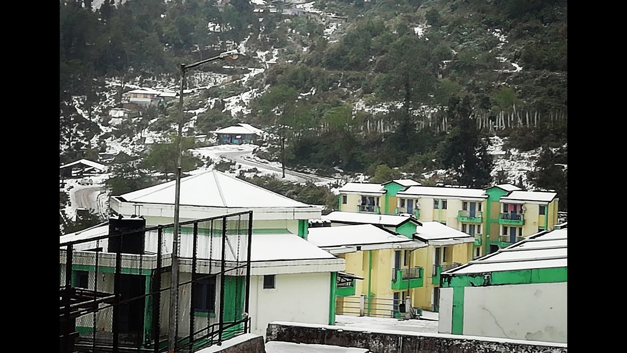 Snowfall in Ravangla Sikkim