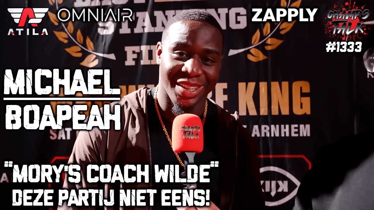MICHAEL BOAPEAH ‘Mory’s coach wilde deze partij niet eens!’ 😤🔥 #GLORY Media Day