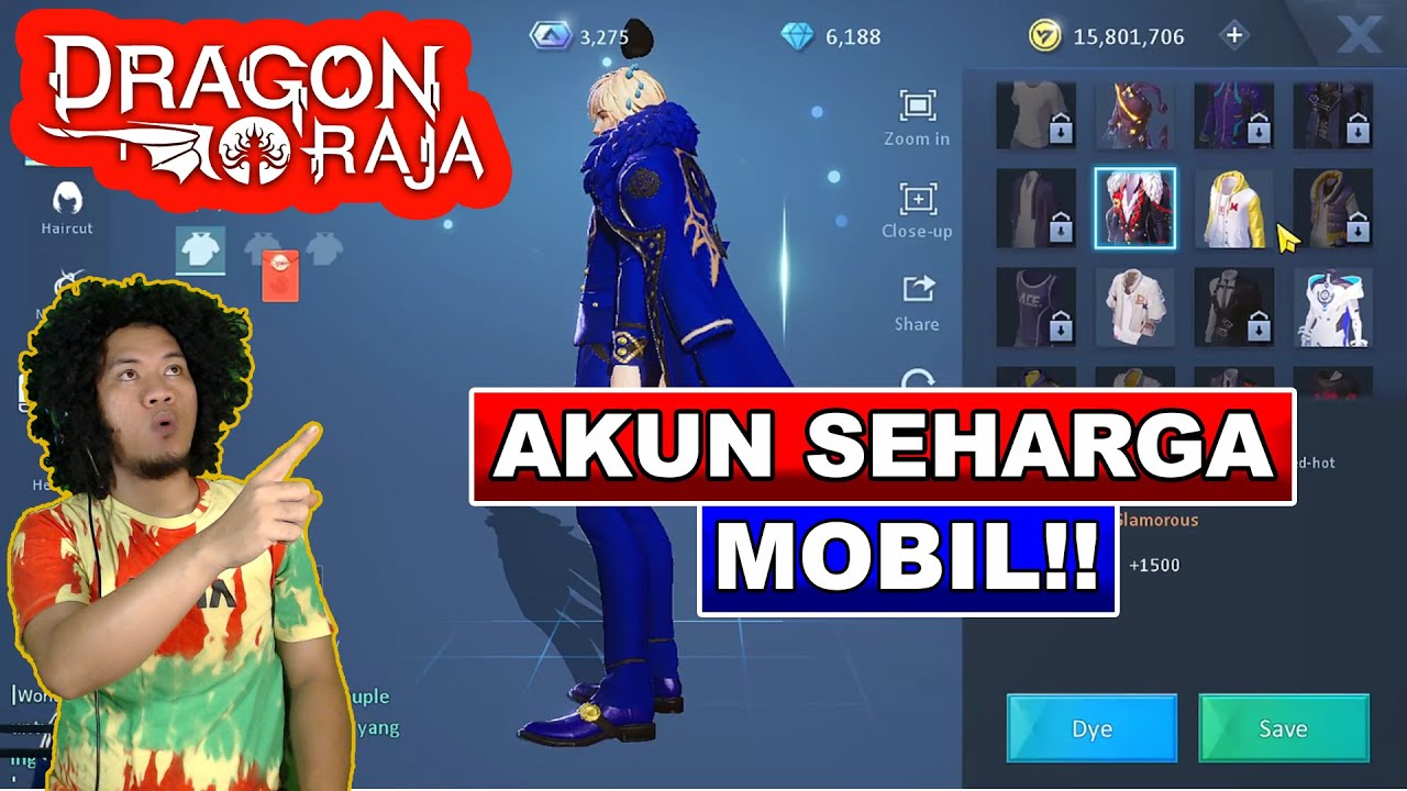Review Akun Seharga Mobil!! - Dragon Raja Mobile Indonesia