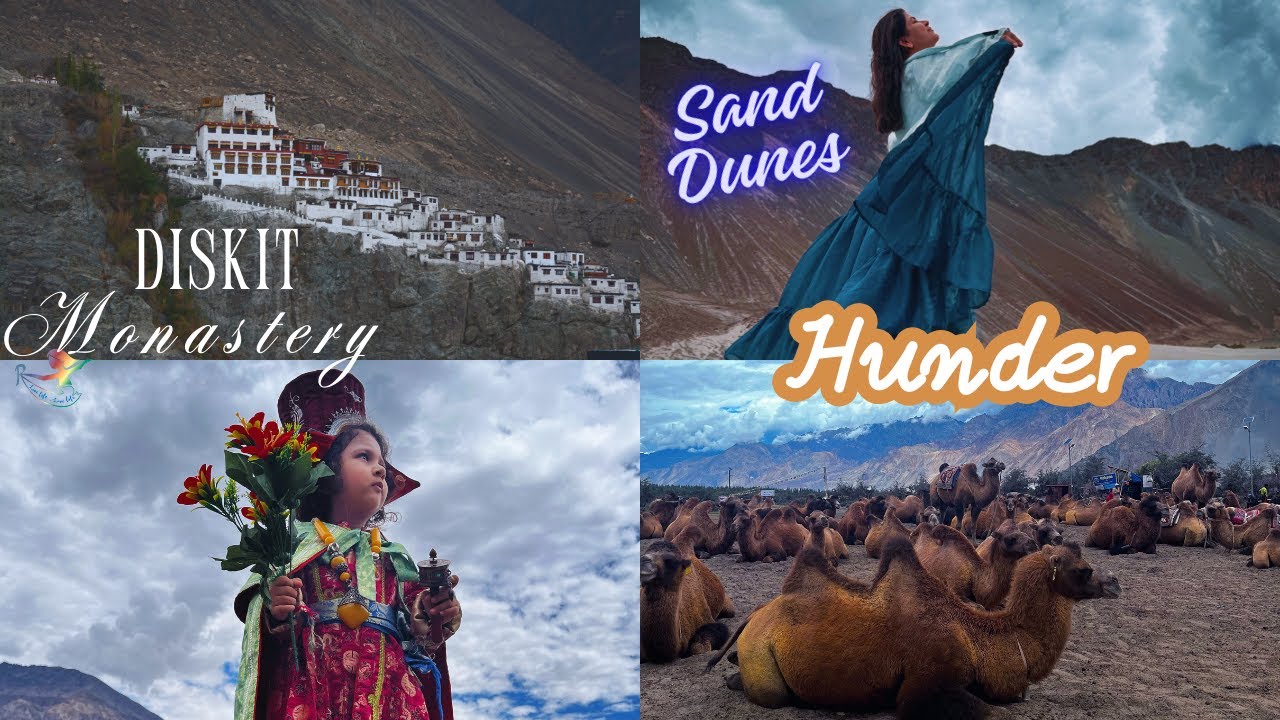 Hunder Sand Dunes| Diskit Monastery| Hunder Home Stay| Artisan Bazaar| Double Hump Camel| Nubra V...