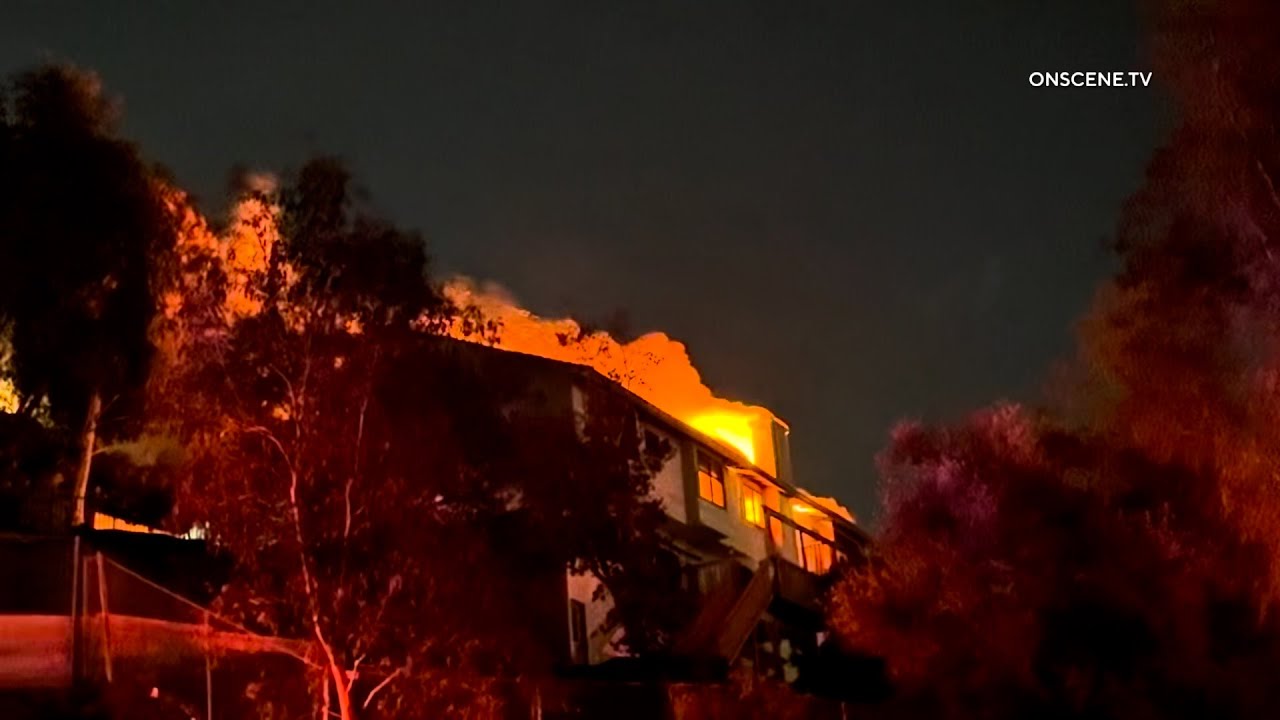 Two Story Home Goes Up in Flames