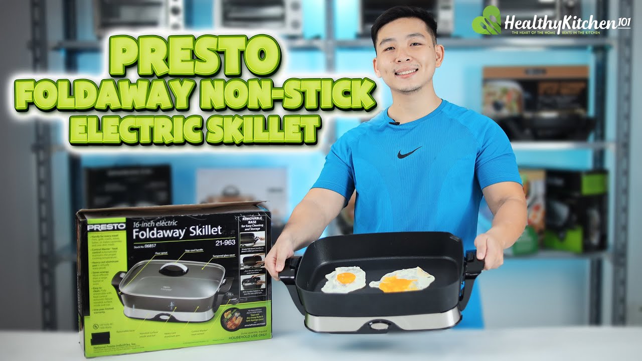 Unboxing the Presto Foldaway Electric Skillet Non-Stick 06857 - Shouldit Electric Skillet Series