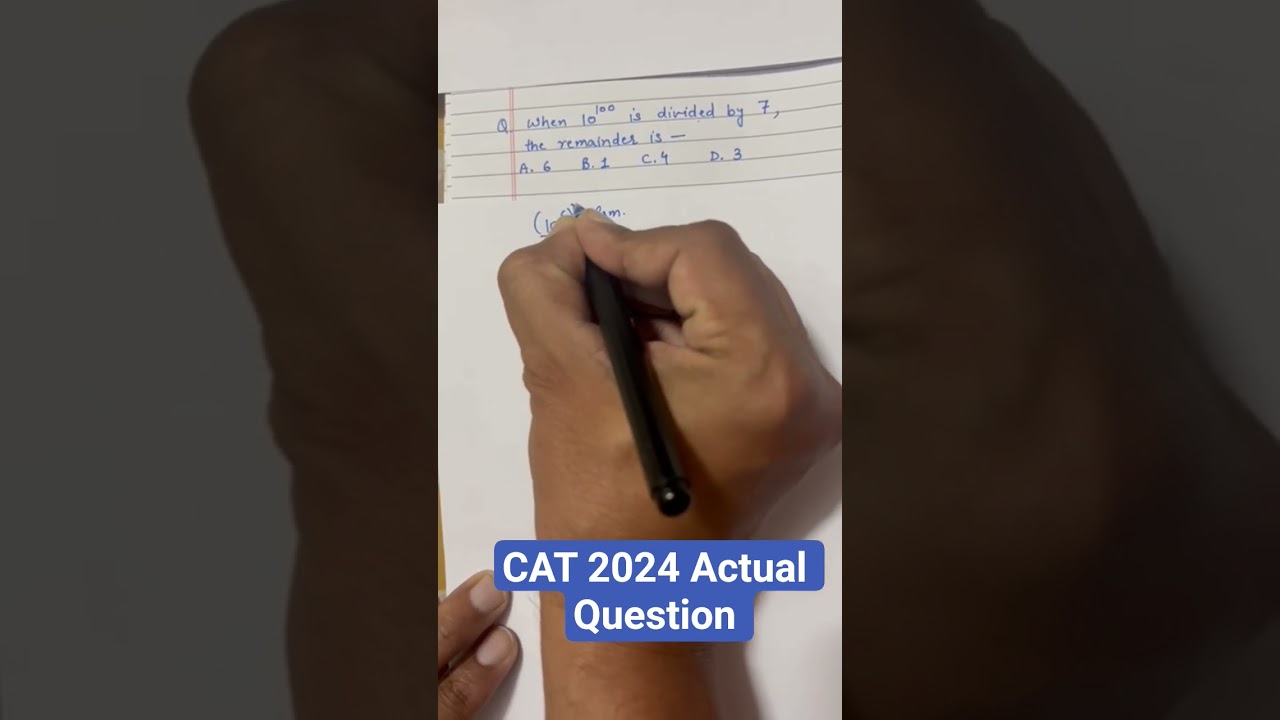 CAT 2024 actual question Q-4 
