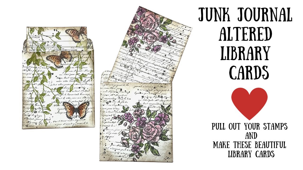 Junk Journal Altered Library Cards