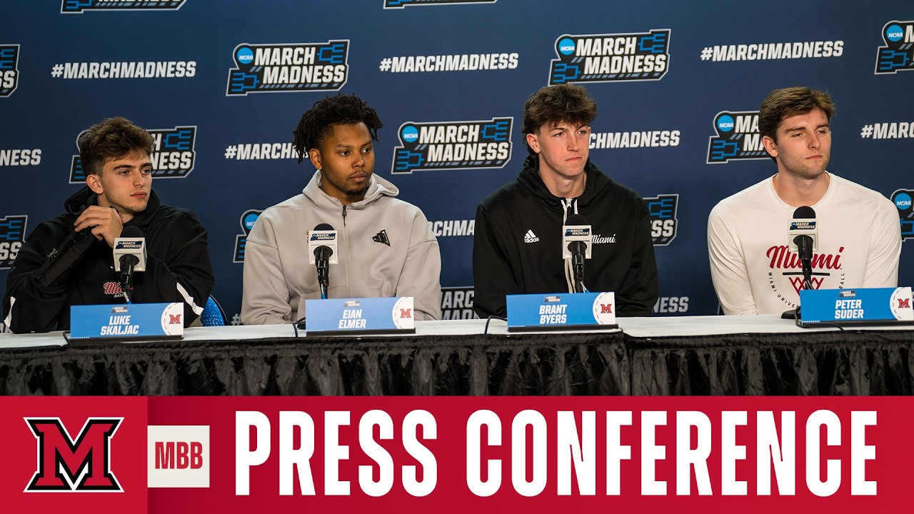 Miami Men's Basketball Head Coach Travis Steele & Players 3-17 March Madness Press Conference