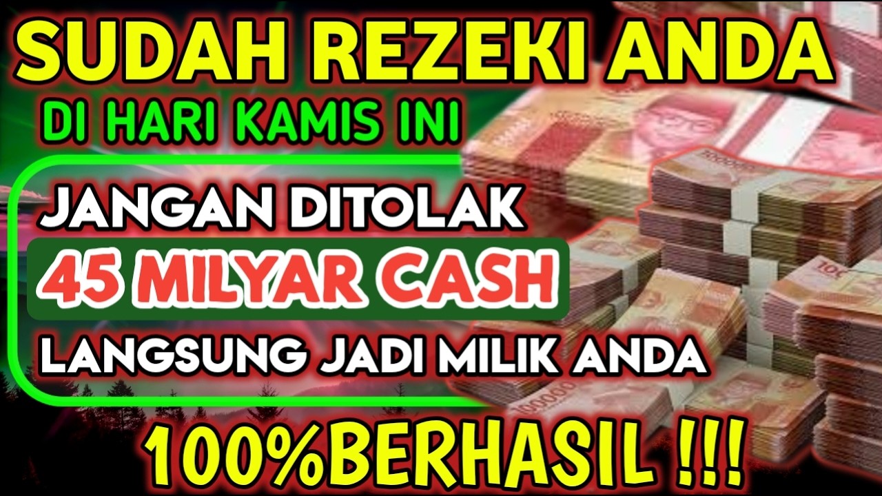 ALHAMDULILLAHBARU PUTARSEBENTAR UANG BENAR2 DATANG SENDIRI KERUMAH, DOA KEKAYAAN PALING MUSTAJAB