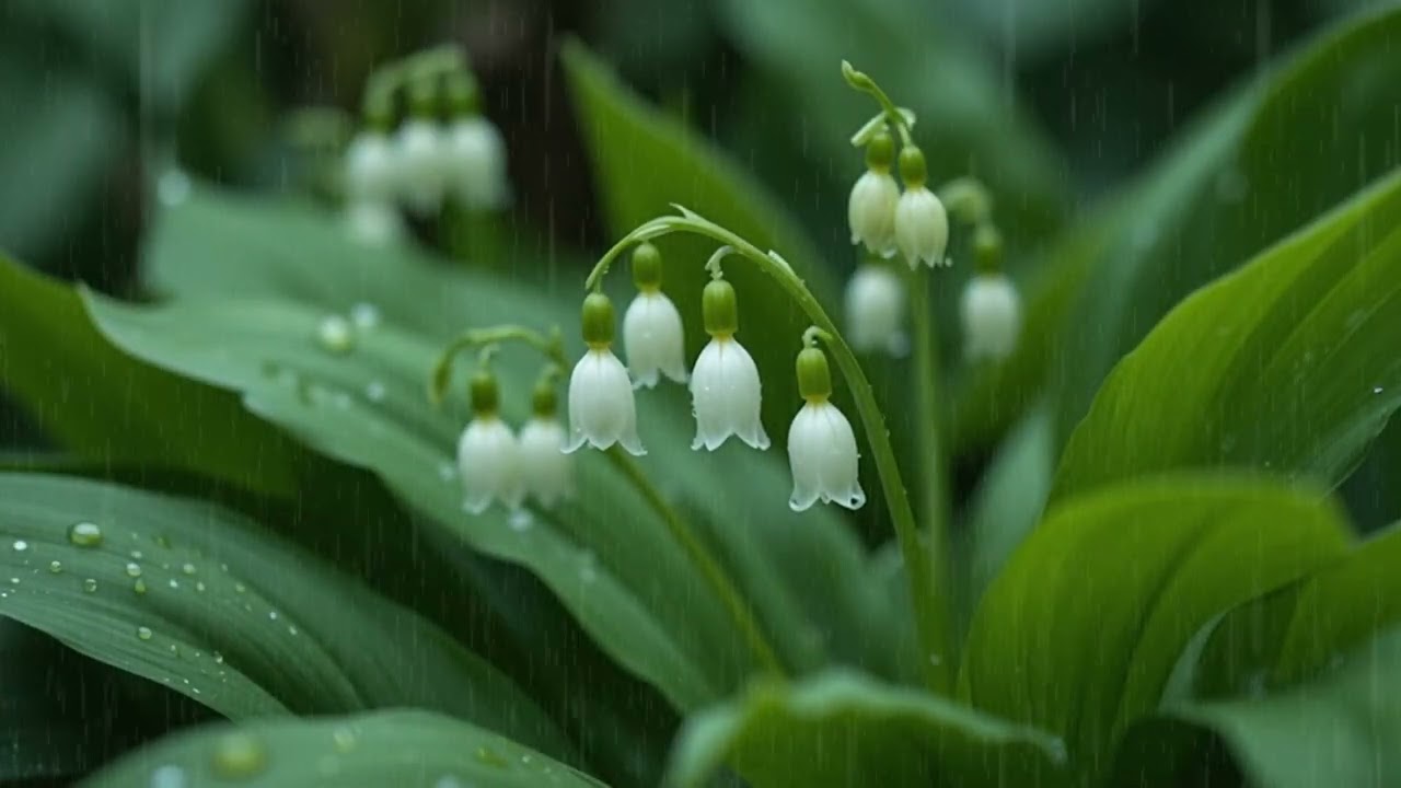 Gentle Rain on Tree Leaves | Peaceful Nature Ambience