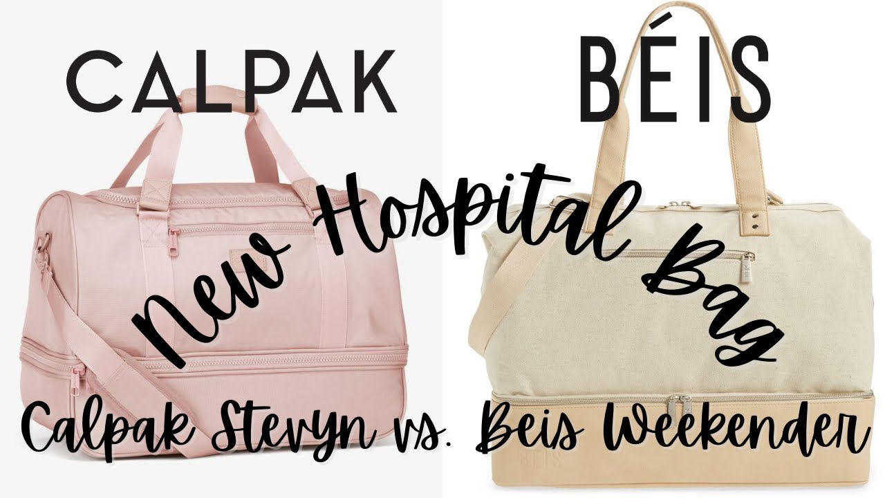 Calpak Stevyn Duffle vs. Beis Weekender | Choosing a Hospital Bag | First Time Mom