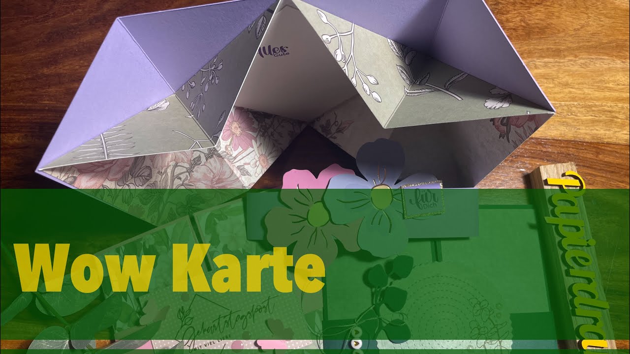 Anleitung Gatefold Explosion Card | schnelle & einfache Karte | diy | Action Papier | Papierdrama 😍🐰