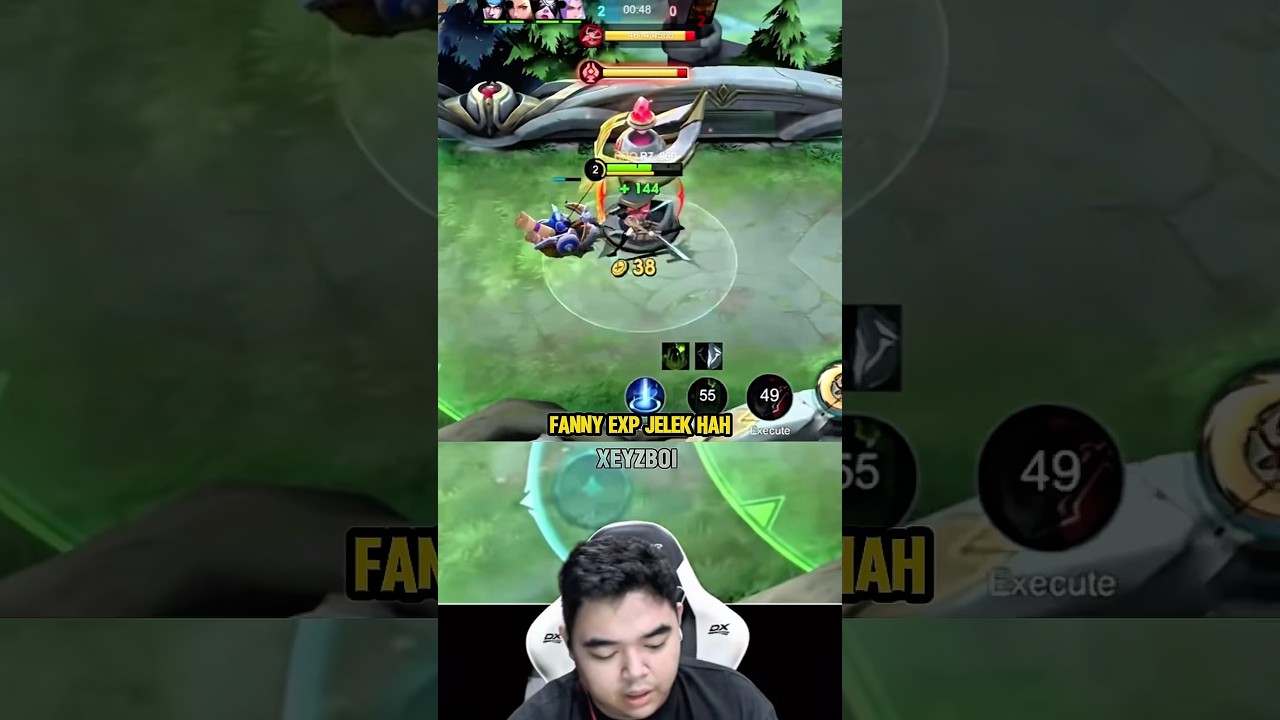 CARA BERMAIN FANNY EXP LANE #mobilelegends #rrqr7