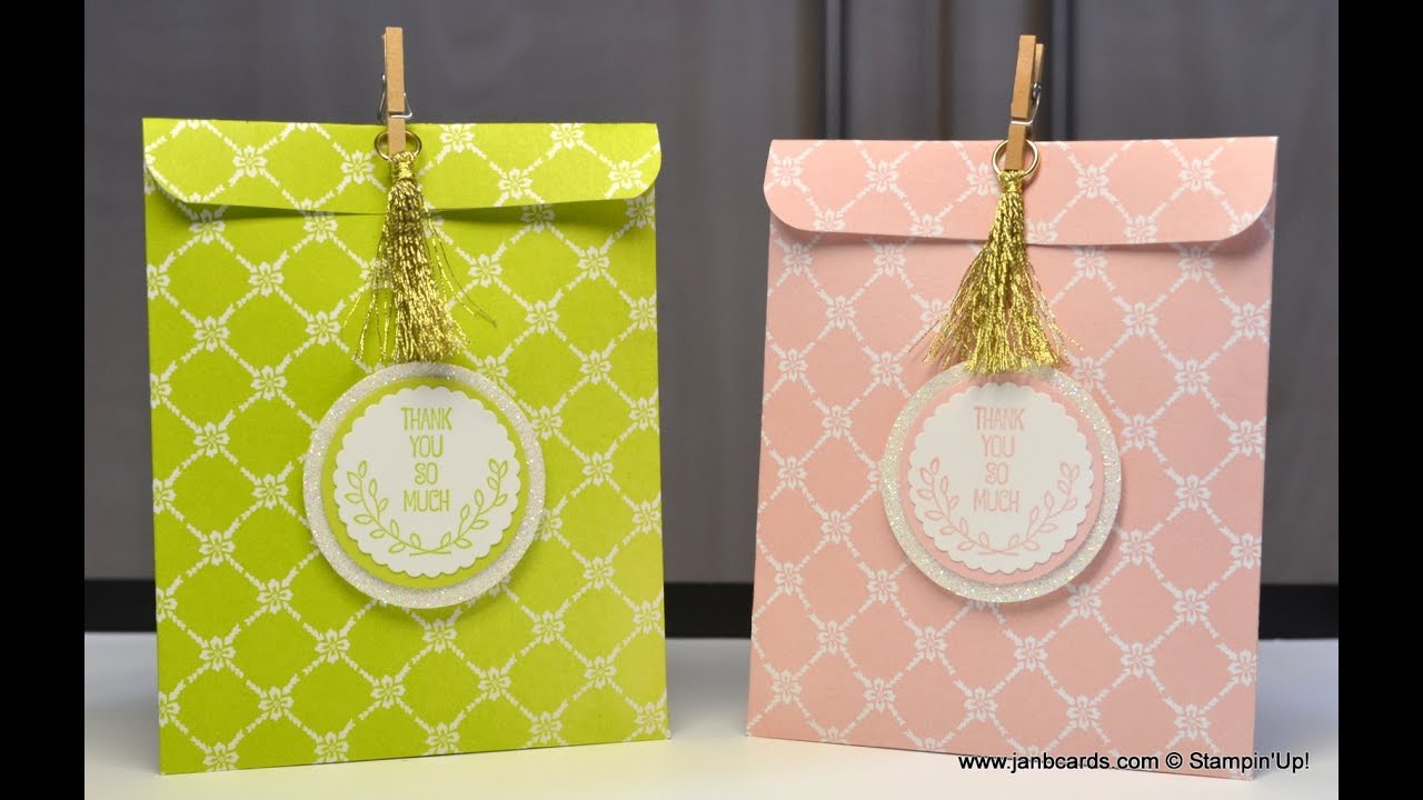No.378 - No Die Mini Treat Bag - UK Stampin' Up! Independent Demonstrator