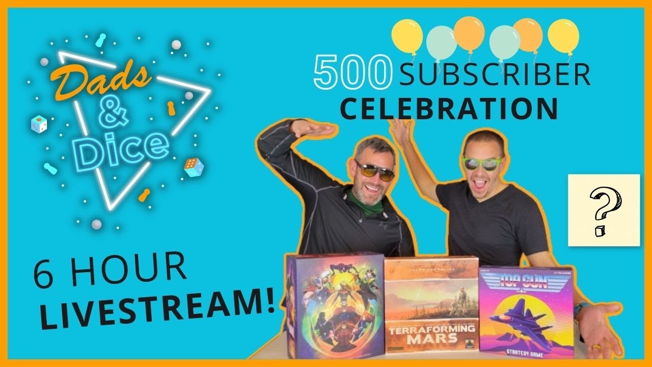Terraforming Mars, Top Gun, Dice Forge, Dice Throne | 6 Hour | Dads & Dice Gameday!