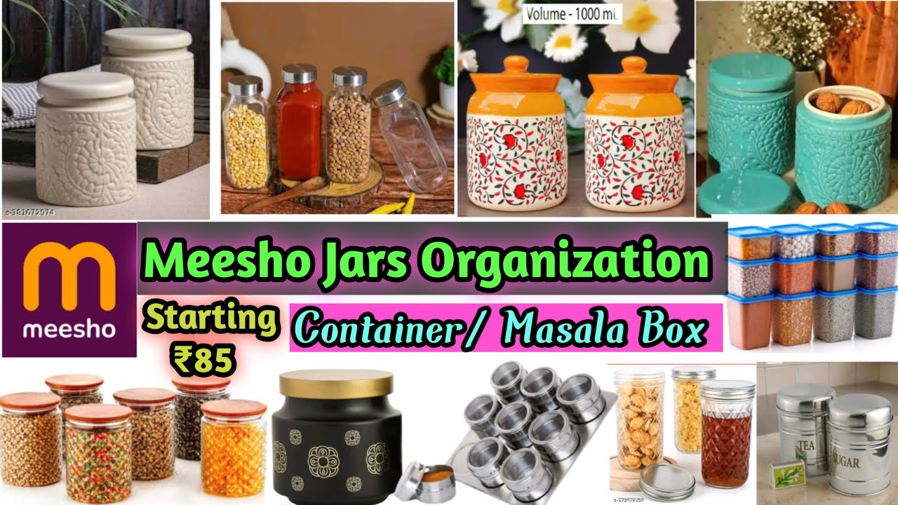 Meesho Jars Organization Starting ₹85 | Meesho Containers & Masala Jars Organization | Must Have |