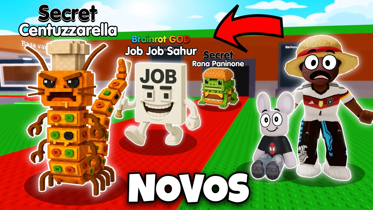 CENTUZZARELLA e NOVOS BRAINROTS na ATUALIZA&Ccedil;&Atilde;O do ROUBE O BRAINROT!